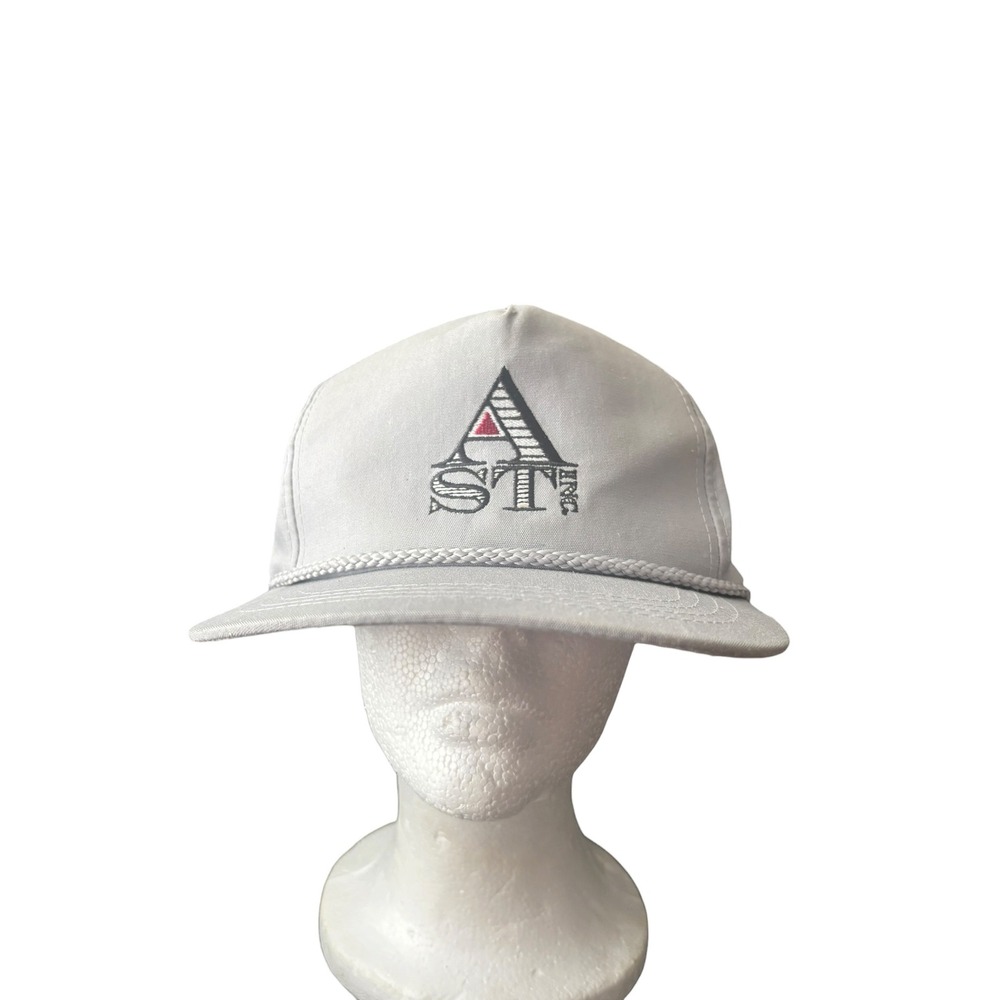 STA Inc Gray Adjustable Strapback Hat Yupoong Cap Embroidered Logo Adult One